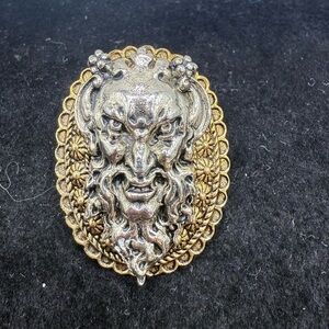 Bacchus Face pin! by Arthur Pepper Signed ART! Vintage